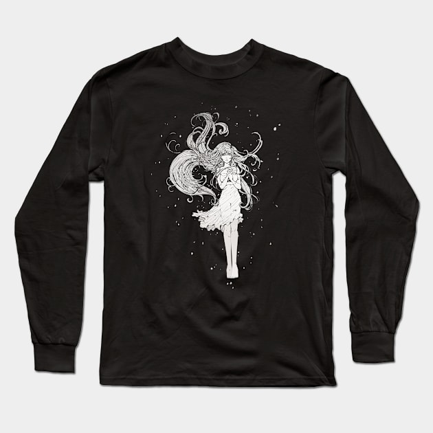 Strong Heart of a Woman Long Sleeve T-Shirt by Del Fava Bean